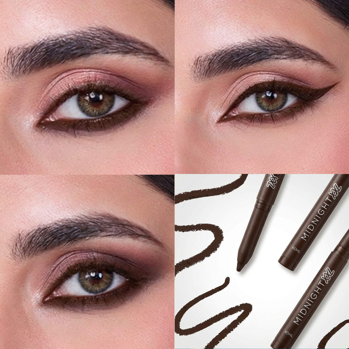 RENEE Midnight XXL Waterproof & Smudge-proof Kohl With Sharpener