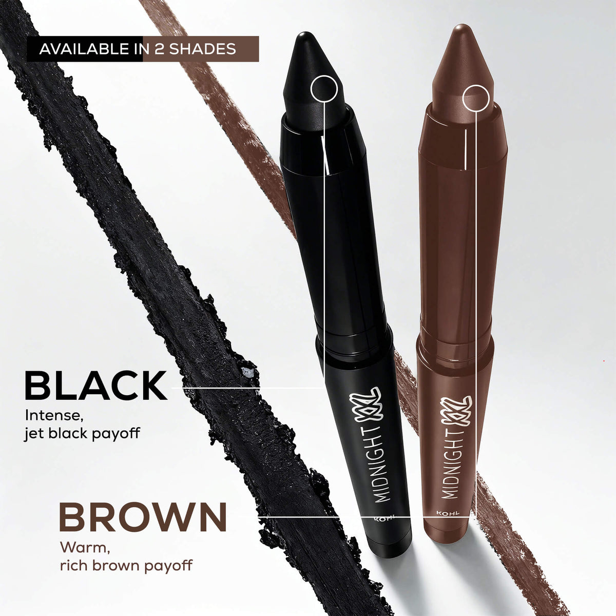 RENEE Midnight XXL Waterproof & Smudge-proof Kohl With Sharpener