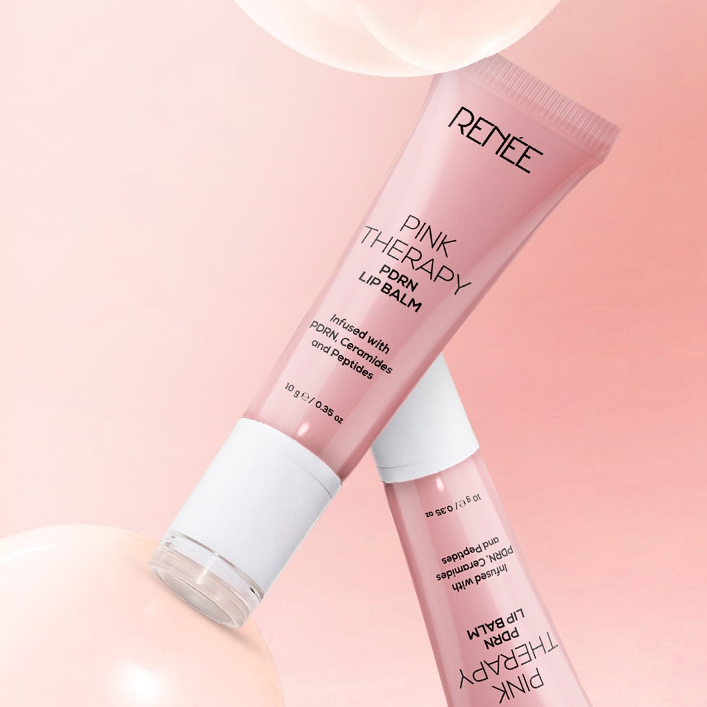 RENEE Pink Therapy PDRN Overnight Lip Repairing & Moisturising Lip Balm For Dry & Chapped Lips, 10g