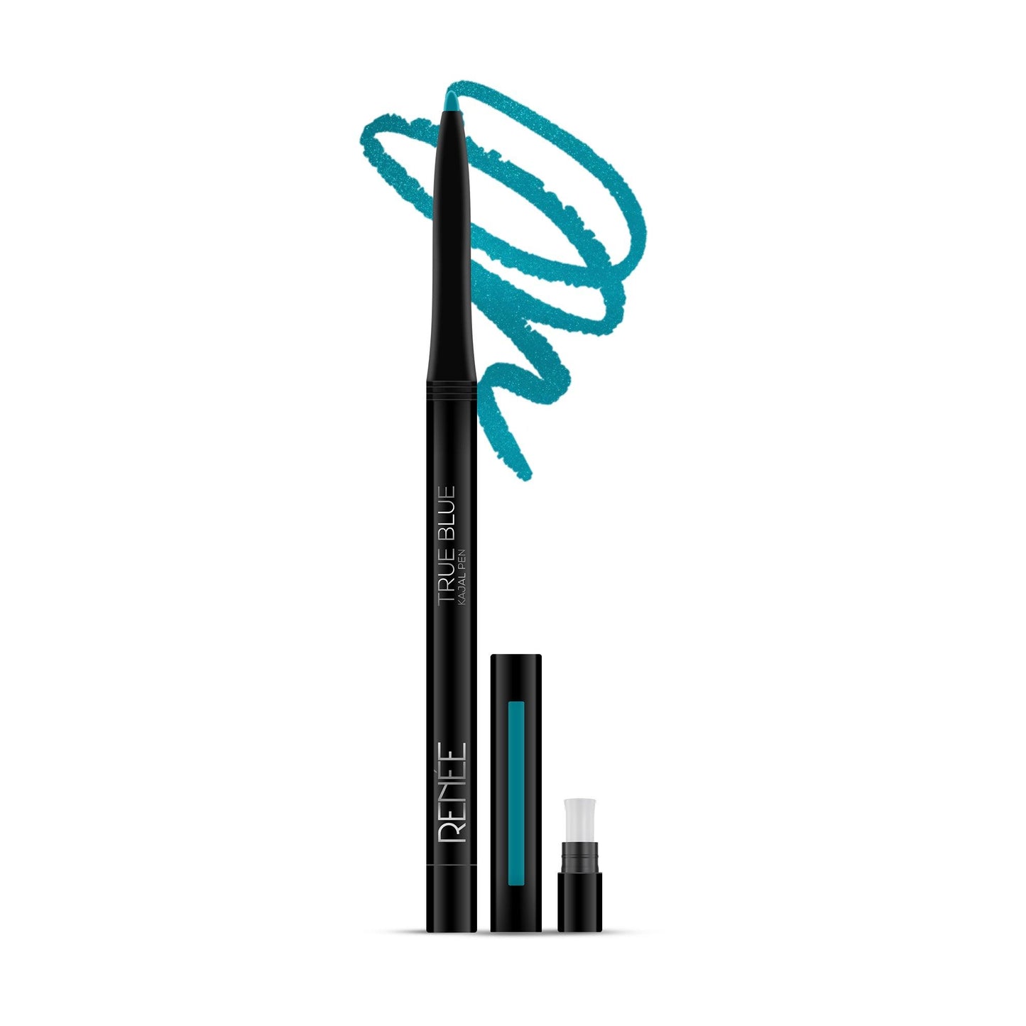 RENEE True Blue Kajal Pen with Sharpener, 0.35g