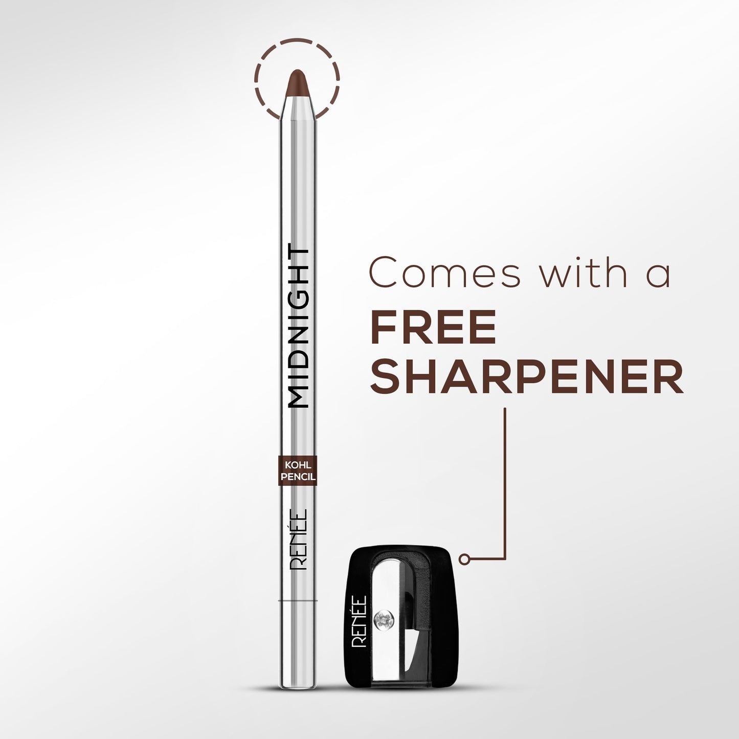 RENEE Midnight Kohl Kajal Pencil - 1.5 g