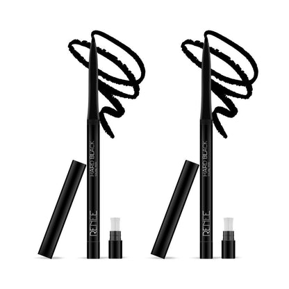 RENEE Hard Black Kajal Pen with Sharpener, 0.35 g