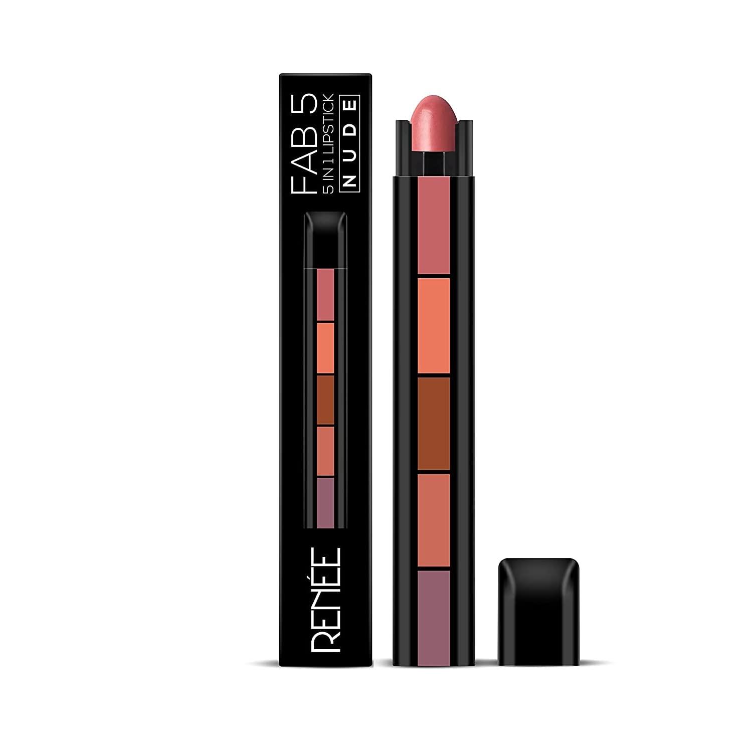 RENEE FAB 5 Matte Finish 5 in 1 Lipstick 7.5gm - Renee Cosmetics