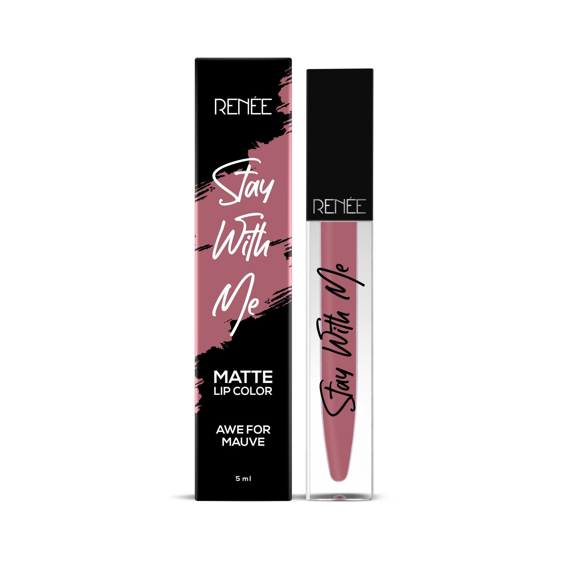 RENEE Stay With Me Non Transfer Matte Liquid Lip Color 5ml - Renee Cosmetics