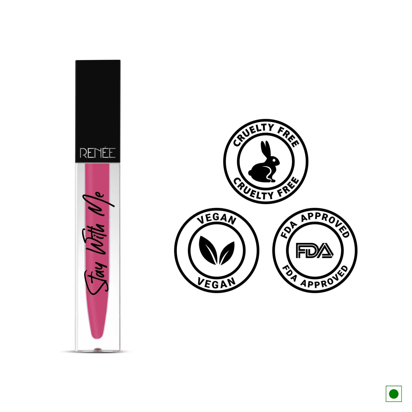 RENEE Stay With Me Non Transfer Matte Liquid Lip Color 5ml - Renee Cosmetics