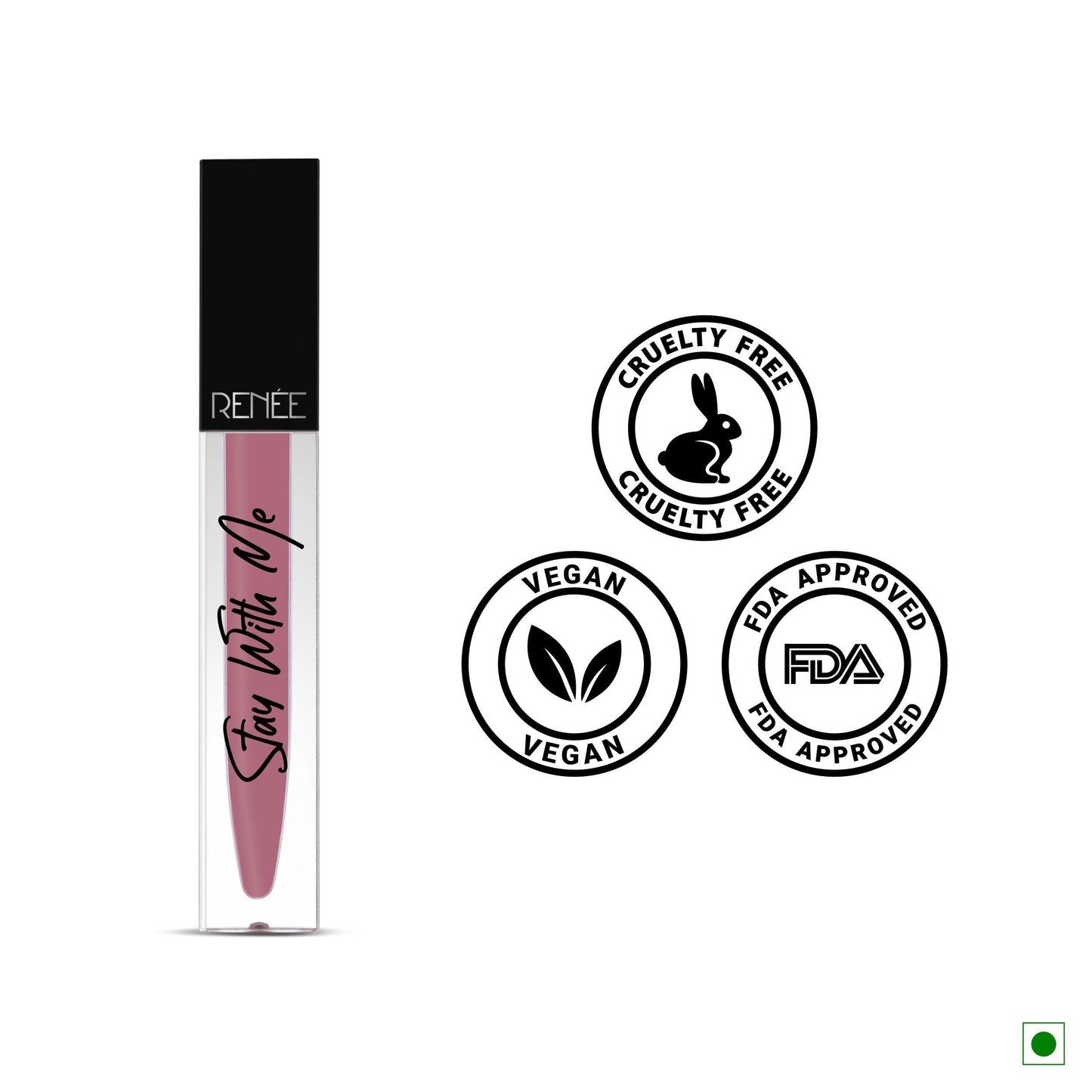 RENEE Stay With Me Non Transfer Matte Liquid Lip Color 5ml - Renee Cosmetics