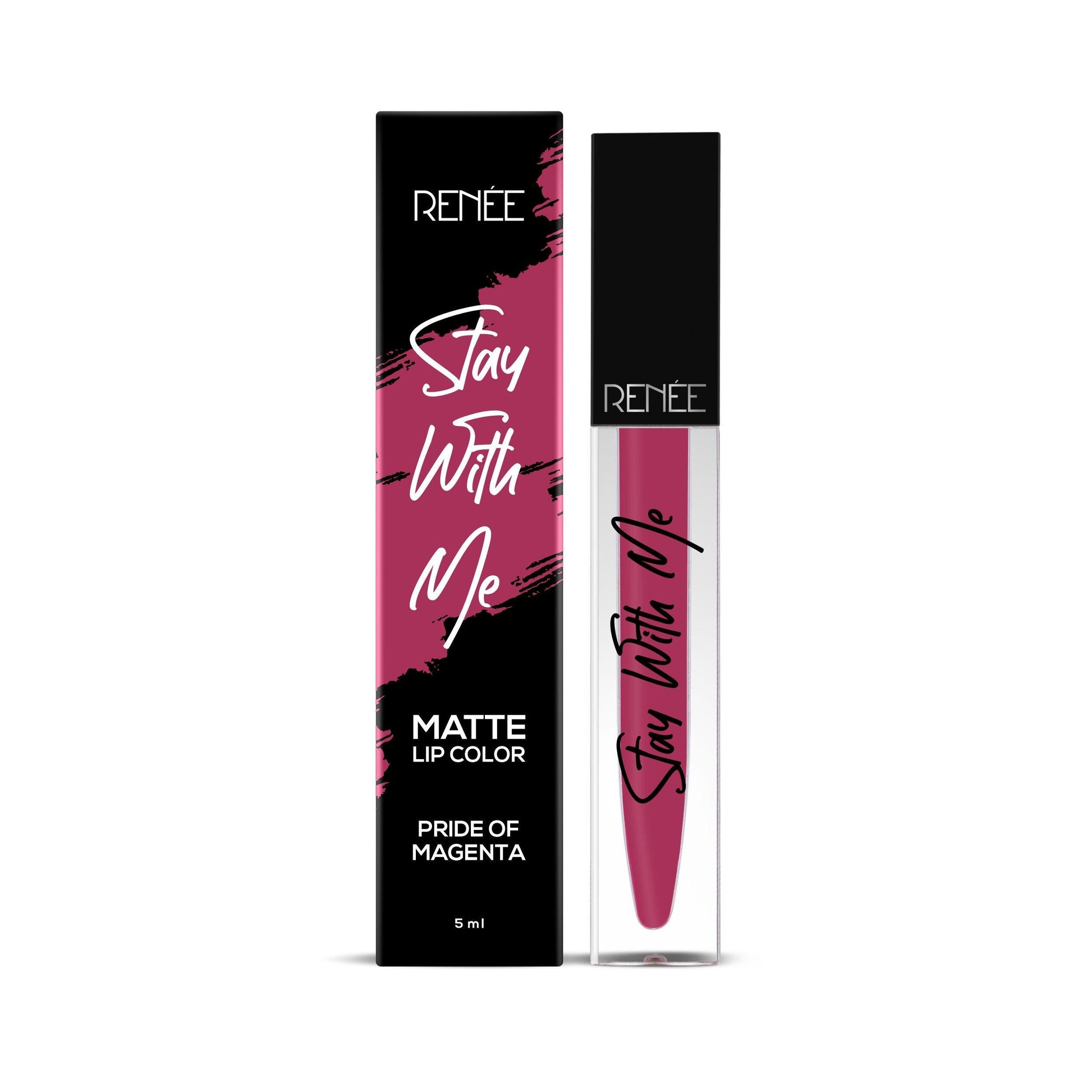 RENEE Stay With Me Non Transfer Matte Liquid Lip Color 5ml - Renee Cosmetics