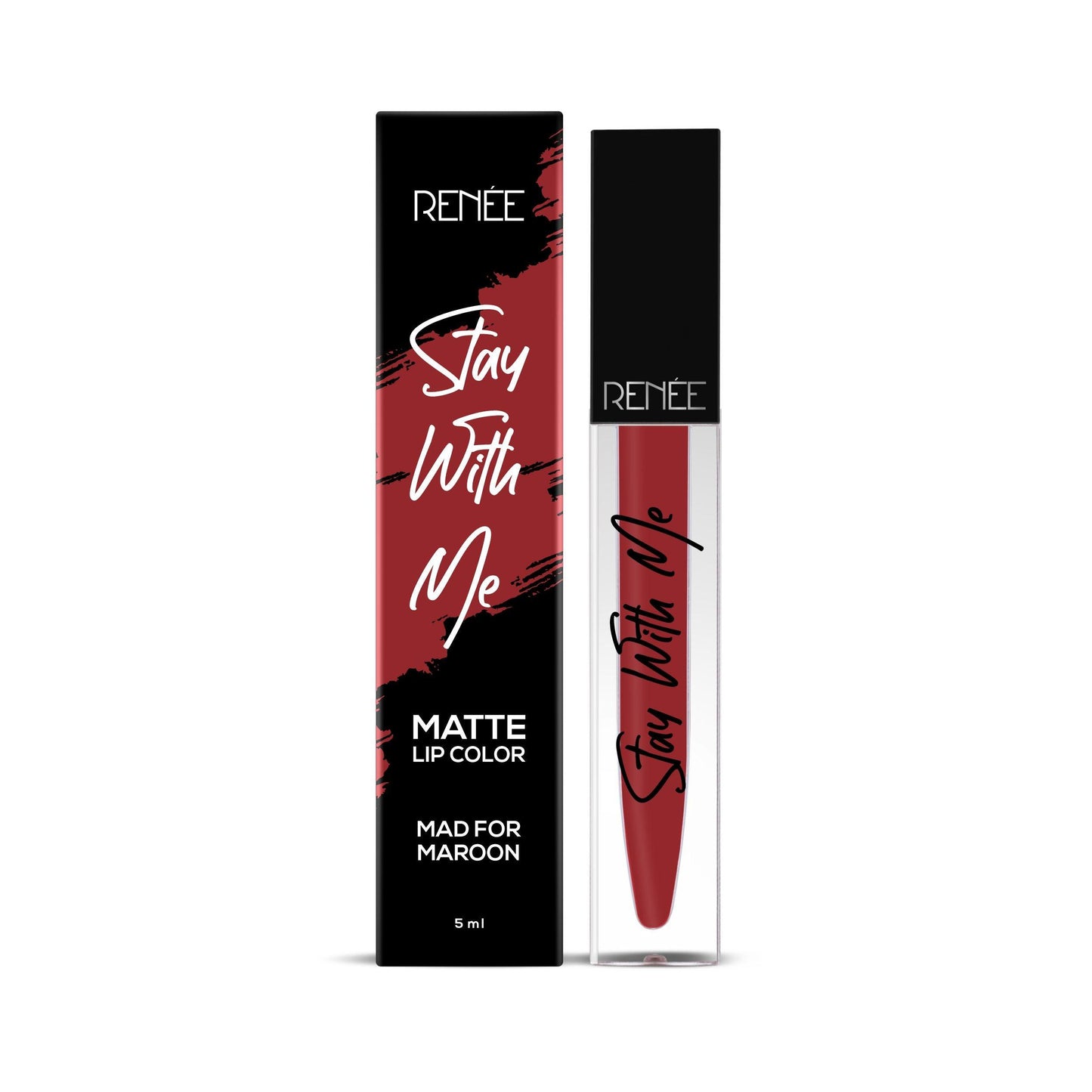 RENEE Stay With Me Non Transfer Matte Liquid Lip Color 5ml - Renee Cosmetics