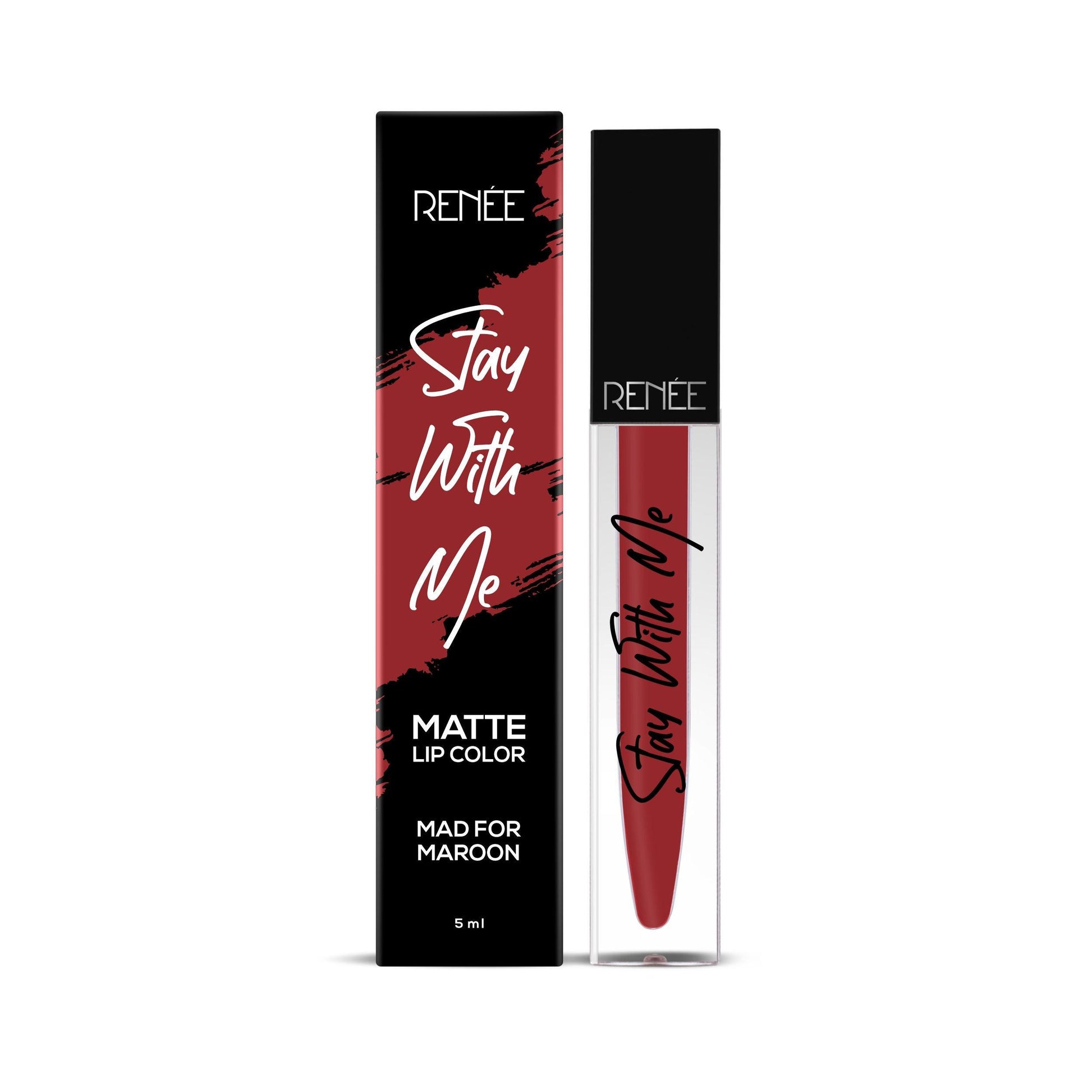 RENEE Stay With Me Non Transfer Matte Liquid Lip Color 5ml - Renee Cosmetics