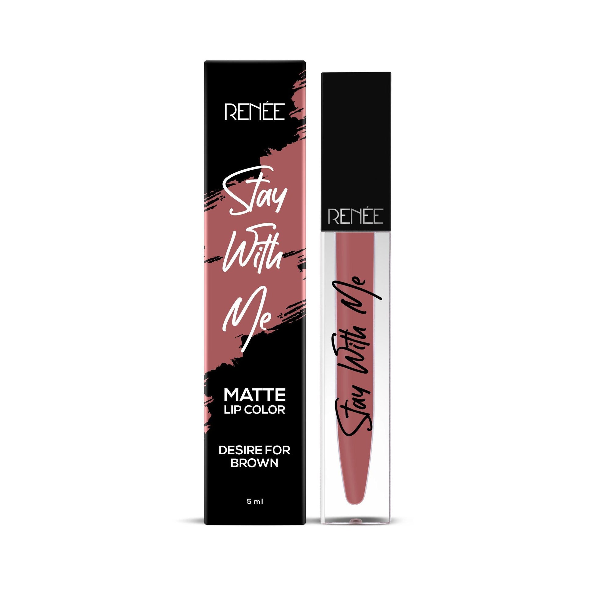 RENEE Stay With Me Non Transfer Matte Liquid Lip Color 5ml - Renee Cosmetics