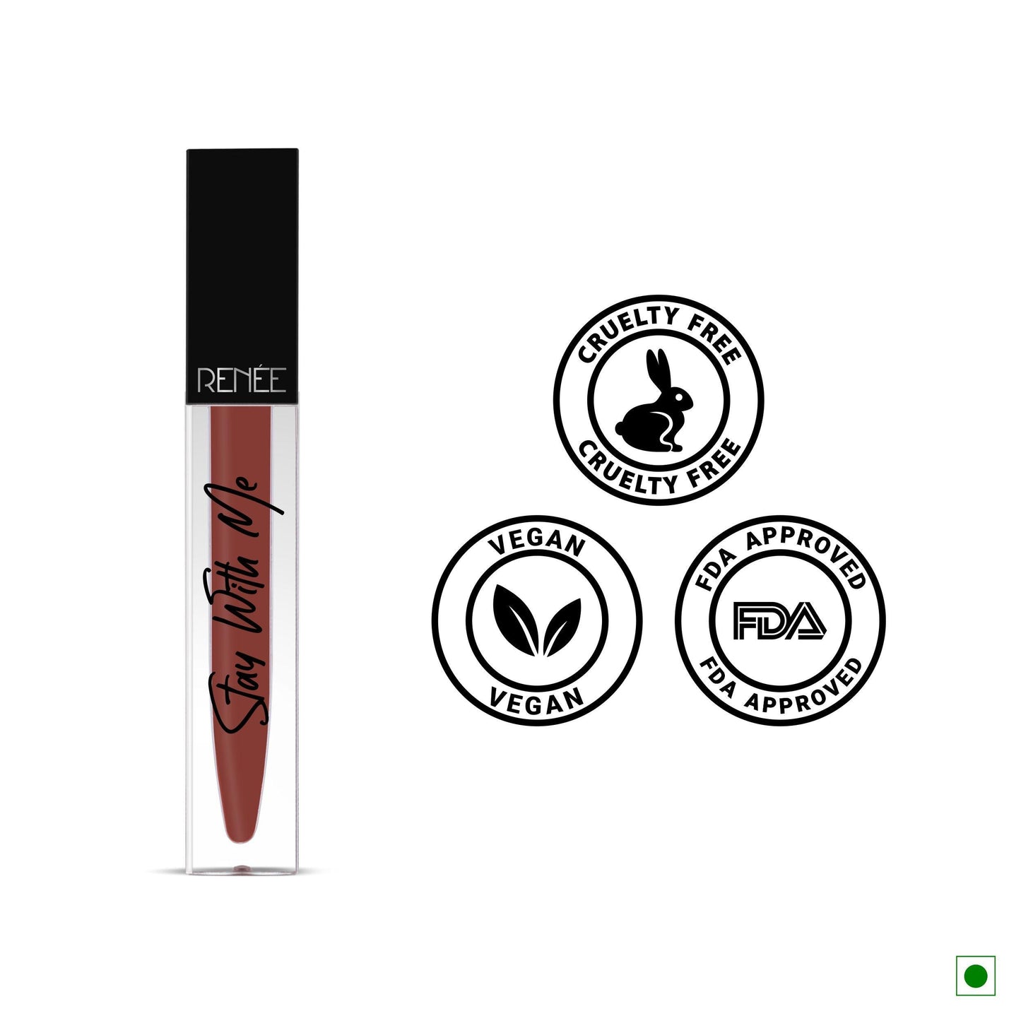 RENEE Stay With Me Non Transfer Matte Liquid Lip Color 5ml - Renee Cosmetics