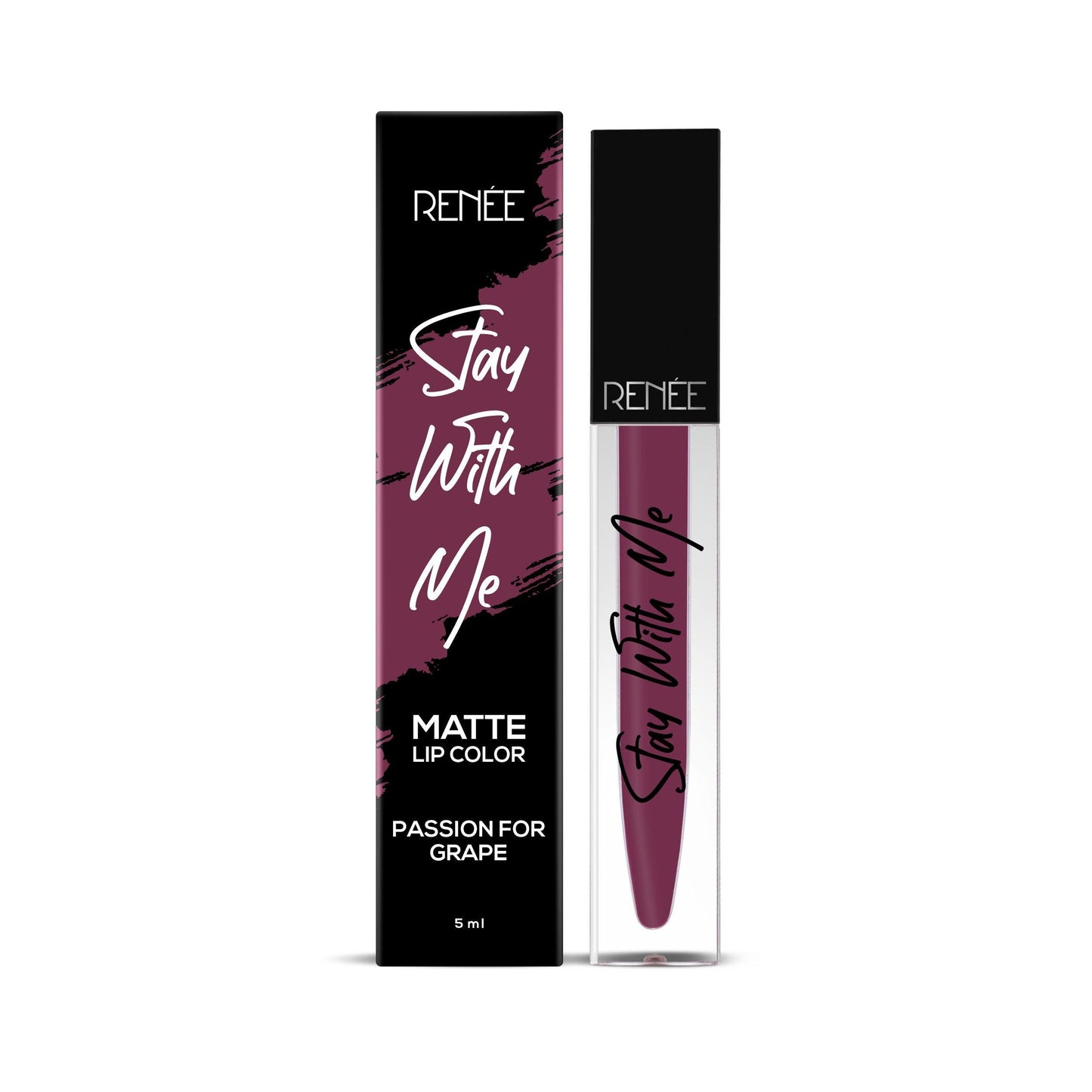 RENEE Stay With Me Non Transfer Matte Liquid Lip Color 5ml - Renee Cosmetics